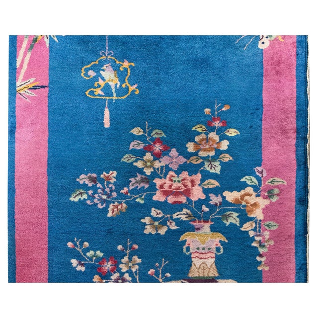 Textile Early 20th Century Chinese Art Deco Rug For Sale - Image 7 of 15
