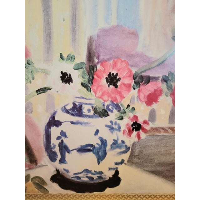 Dorothy Draper Custom Made Chinoiserie Scalloped Lace Wood Carved Framed Blue White Ginger Jar Wall Framed Print Art For Sale - Image 4 of 9