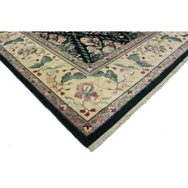 76666 Vintage Chinese Garden Rug, 07'10 x 09'06. The Enchanted Parterre: A Vintage Chinese Masterpiece of Garden Elegance...