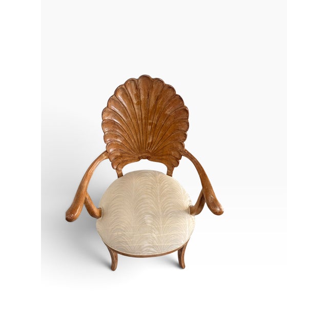 Vintage Italian Hollywood Regency Venetian Grotto Style Shell Back Dining Chairs - Set of 8 For Sale - Image 10 of 16