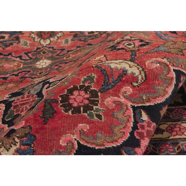 Vintage Persian Mashhad Rug, 09'10 X 13'04 For Sale In Dallas - Image 6 of 10