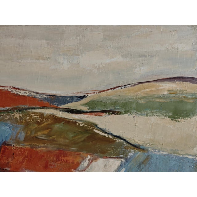 2020s Towards the Clearing – Abstract Landscape, Original Oil Painting Framed by Sophie Dumont For Sale - Image 5 of 9