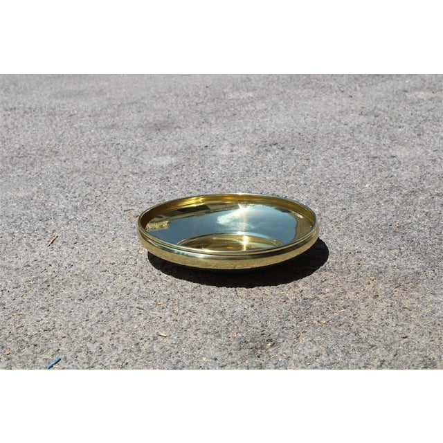 Italian Gold Embossed Brass Bowl, 1950s, in Very Good conditions. Designed 1950 to 1959