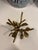 Late 20th Century Vintage Art Glass Orb Sculpture on Brass Branch Stand For Sale - Image 5 of 7