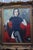 Lady Smoking, 1950s, Oil Painting, Framed, in Very Good conditions. Designed 1950 to 1959