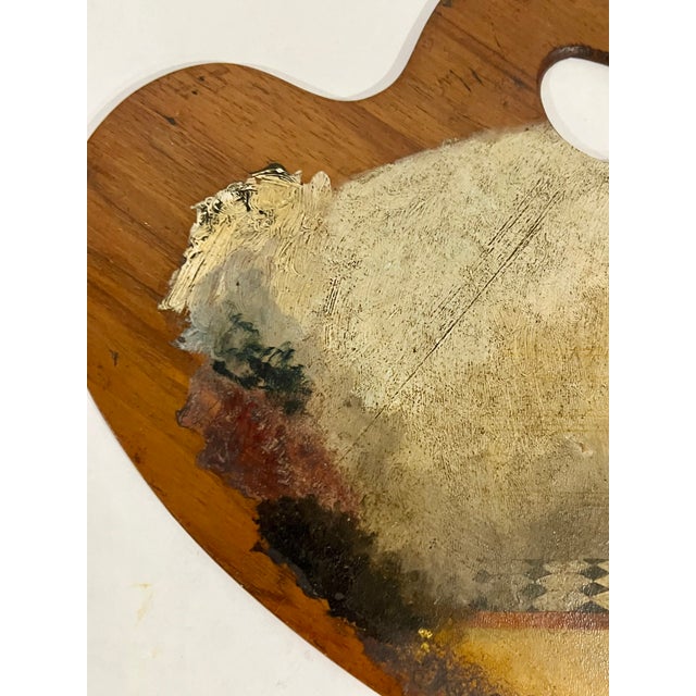 Antique French 19th Century Artist Palette Painting After Edouard Bisson For Sale - Image 9 of 13