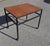 Mid-Century Modern Vintage Teak and Black Lacquered Metal Rolling Table, 1960s For Sale - Image 3 of 8