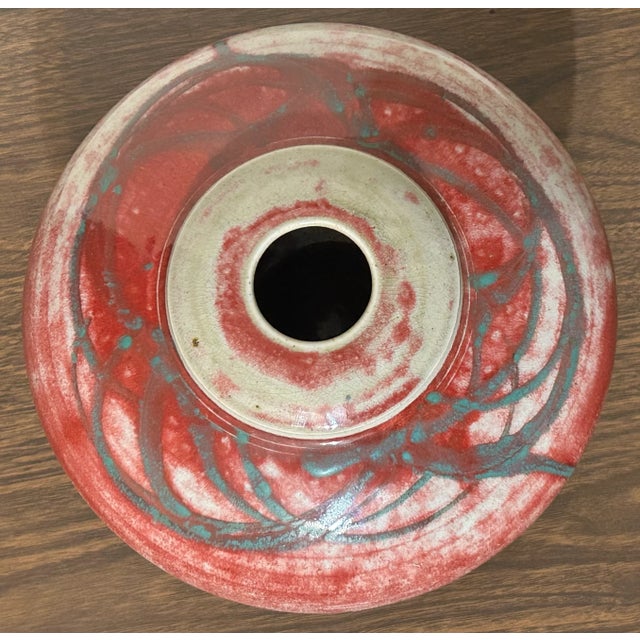 1980s Vintage 1980’s American Contemporary Style Gary Kosmas Art Pottery Clay Rotund Vase For Sale - Image 5 of 7