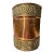 Antique Copper & Repoussé Brass Victorian-Style Wastepaper Basket / Decorative Waste Bin For Sale