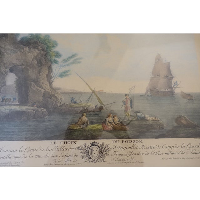 Two large, hand-colored engravings by Le Gouaz (Yves-Marie Le Gouaz was a French publisher and engraver. He was a student...