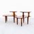 Brown Restored Mid Century Modern Solid Walnut Sculptural Step Tables For Sale - Image 8 of 12