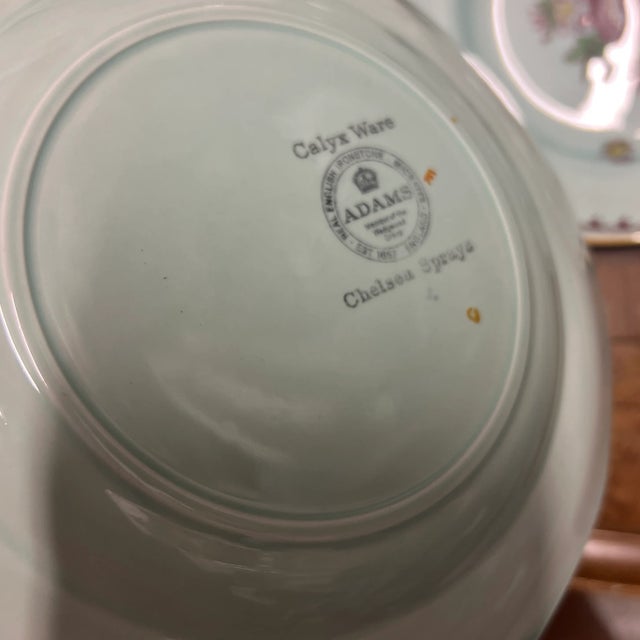 Ceramic Antique Adams Calyxware Chelsea Sprays Plates - Set of 6 For Sale - Image 7 of 7
