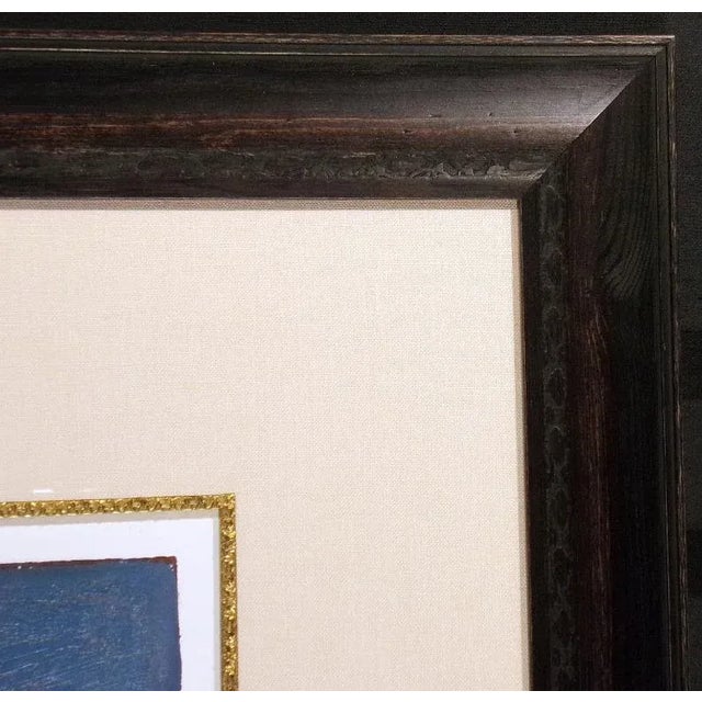 1990s "Chaparral" Mixed-Media Print by Starlie Sokol-Hohne, Framed For Sale In Denver - Image 6 of 6