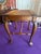 Vintage Walnut Cane Seat Cabriole Leg Spindle Stretcher Piano Bench with Removable Cushion. Fine condition, sturdy and...