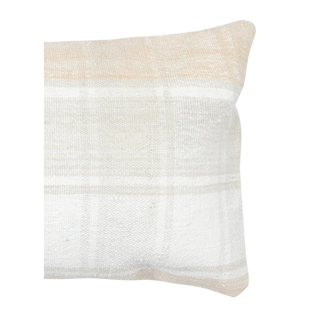 Traditional 16"x24" Vintage Cushion Cover. Turkish Kilim Pillowcase. Hemp Throw Pillow Cover For Sale - Image 3 of 4