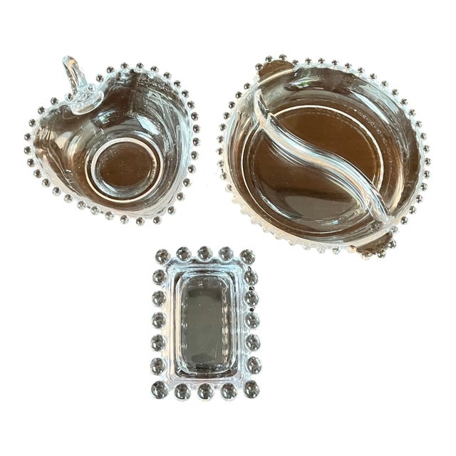 Vintage Imperial Candlewick Serving Dishes - Set of Three For Sale