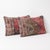 Mid-Century Modern Turkish Lumbar Rug Pillow Cover 16'' X 24'' - Set of Two For Sale - Image 3 of 4