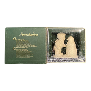 Vintage Department 56 Snowbabies "Why Don't You Talk to Me?" Figurine Snowman With Original Packaging