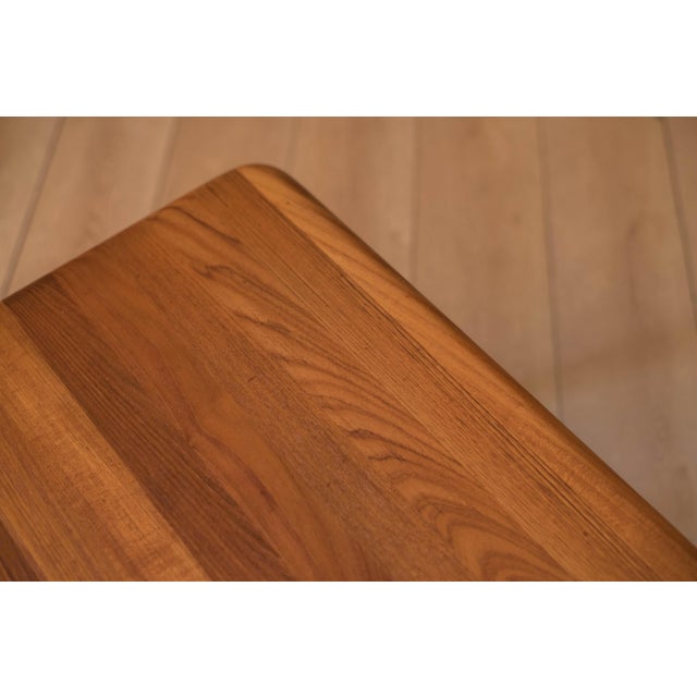 Danish Modern Solid Teak Square Coffee End Table by Glostrup For Sale - Image 11 of 16