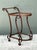 Vintage Glass and Metal Bar Cart For Sale - Image 9 of 12