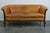 Club Armchairs and Sofa in Cognac Leather, Set of 3 For Sale - Image 3 of 18