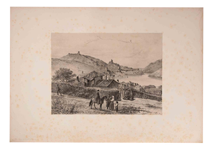 Auguste Raffet, Vue de Balaklava, Lithograph, 1841