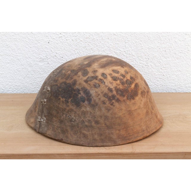 Wood Old Primitive Round Vessel For Sale - Image 7 of 8