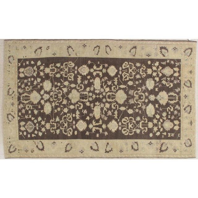 1920s Antique Turkish Oushak-5'3"x8'7" For Sale - Image 9 of 9