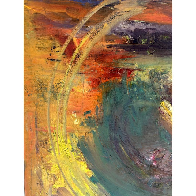Contemporary Abstract Expressionist Painting Signed Diana '09 For Sale - Image 9 of 12