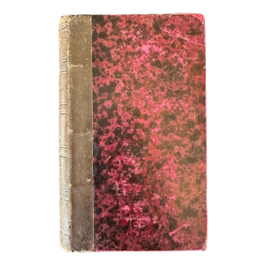 Antique Quarter Leather Bound French Book