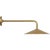 Metal Amber Lewis for Visual Comfort Signature Ponce 9" Articulating Sconce in Hand-Rubbed Antique Brass with Hand-Rubbed Antique Brass Shade For Sale - Image 7 of 11