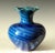 Ceramic Large Antique Art Nouveau Awaji Pottery Vase With Blue Monochrome Glaze For Sale - Image 7 of 8