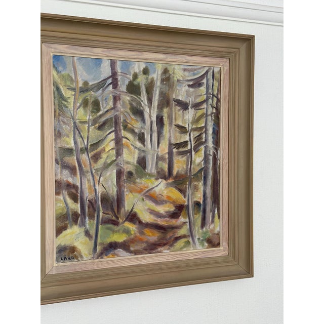 Gottfrid Lård, Forest, 1960s, Oil on Canvas For Sale - Image 17 of 18