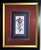 Wood Vintage Framed Stylized Red Lily Botanical Lithograph Prints Pair For Sale - Image 7 of 12