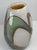 Hand-Blown Art Glass Vase, Cream Green & Brown Modern Design For Sale - Image 9 of 10