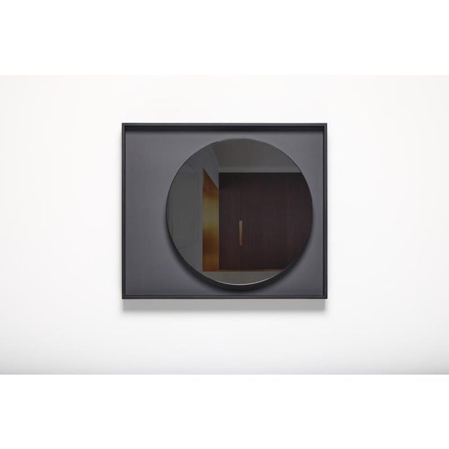 Red Glass Lacquered and Wood Frame Mirror Moon by Reda Amalou Design For Sale - Image 10 of 15