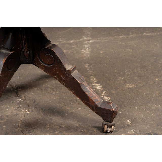 Antique Adjustable Rolling Dental Chair by O. C. White For Sale - Image 12 of 12