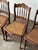 Antique Set of 4 Turned-Spindle Cane Seat Dining Chairs For Sale In Greensboro - Image 6 of 18