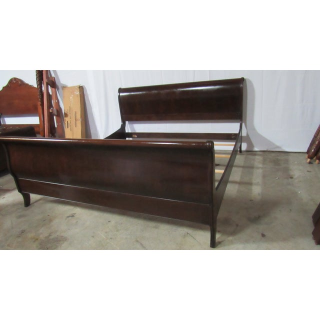 Item: Ethan Allen Bed Details: Signed Ethan Allen Great Designer Look/Quality Piece Great Design/Sleigh Bed Cherry Amazing...