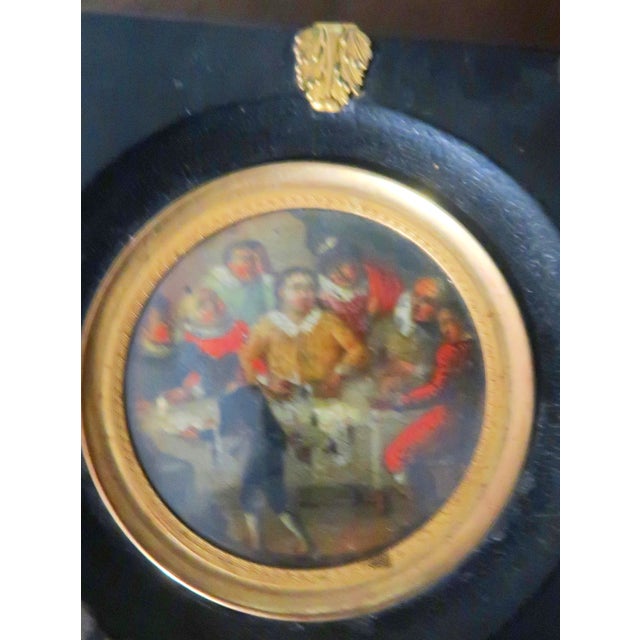 18th Century Miniature Painting - Dutch Tavern Scene For Sale In Miami - Image 6 of 7