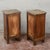 19th Century Fir Wood Nightstands with Marble Tops, Set of 2 For Sale - Image 6 of 10