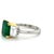 Green Tiffany & Co. 4.31ct Emerald Ring With Diamonds in 18k Gold, Size 7 For Sale - Image 8 of 10