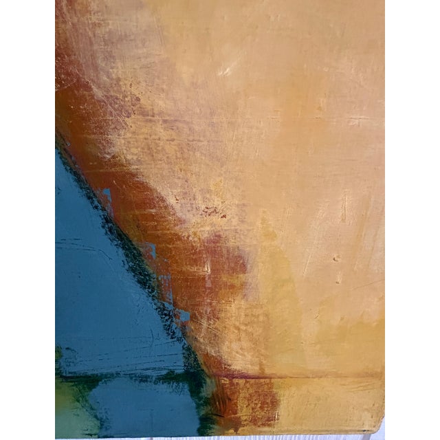Yellow Large Abstract Painting in Gorgeous Colors For Sale - Image 8 of 12