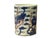 Asian Vintage Blue Red White Foo Dogs Porcelain Small Brush Pot Vase For Sale - Image 3 of 11