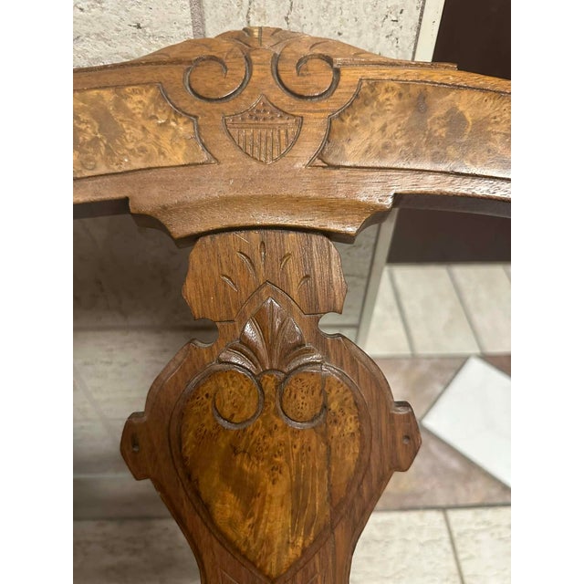 'Desperado Eastlake' 19th Century Parlor Seating Reupholstered in Cowhide and Denim For Sale - Image 4 of 12