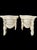 Dorothy Draper Vintage Wood Carved Draped Neoclassical Off White Classic Wall Brackets Shelves- A Pair For Sale - Image 4 of 9