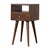Modern Mini Chestnut Nightstand With Shelf For Sale - Image 3 of 8