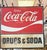 Mid-Century Modern Monumental Double-Sided Coca-Cola “Drugs & Soda” Trade Sign, WPB FL, 1960s For Sale - Image 3 of 16