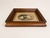 Late 19th Century Walnut & Ebonized Portrait Frame With Hand-Colored Oval Girl Image For Sale In New York - Image 6 of 11