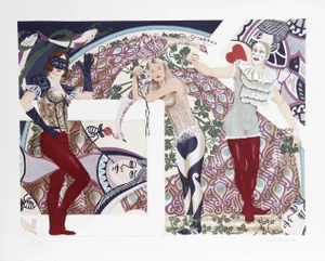 Robert Anderson, the Building of a Queen, Lithograph